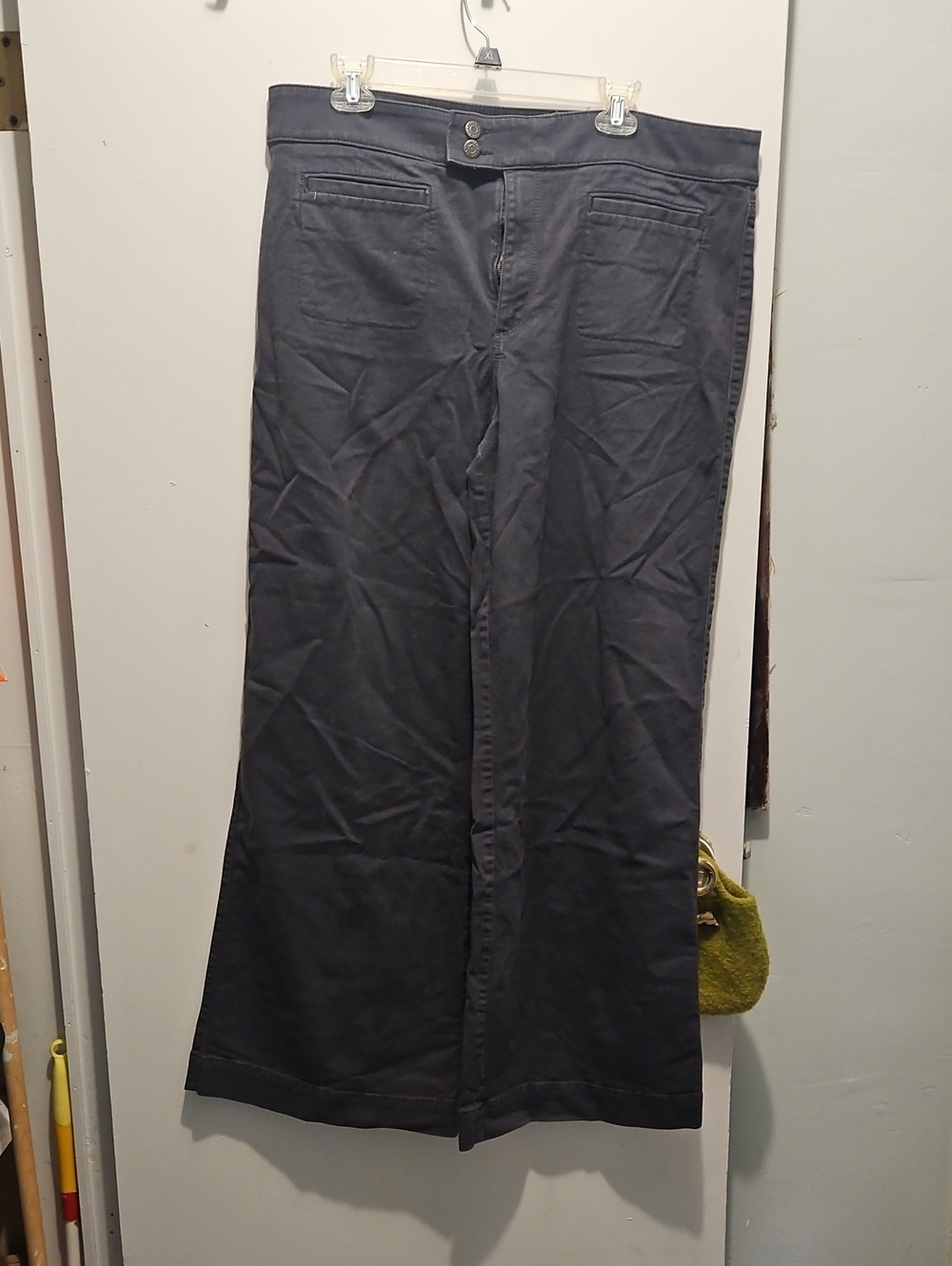 LOFT Men's Dark Navy Wide-Leg Chinos